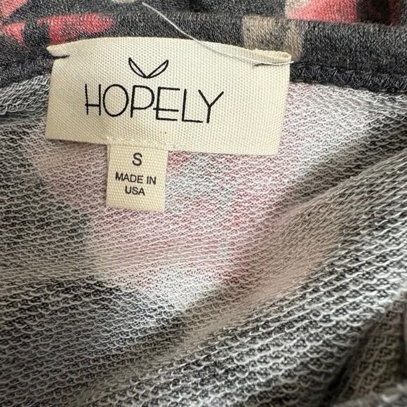 New! HOPELY Woman's Gray Floral Print Sleeveless V-Neck Mini Dress Small - Picture 6 of 6